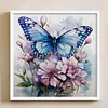 Flowers Butterfly-11CT Stamped Cross Stitch 40*40cm/15.75*15.75in