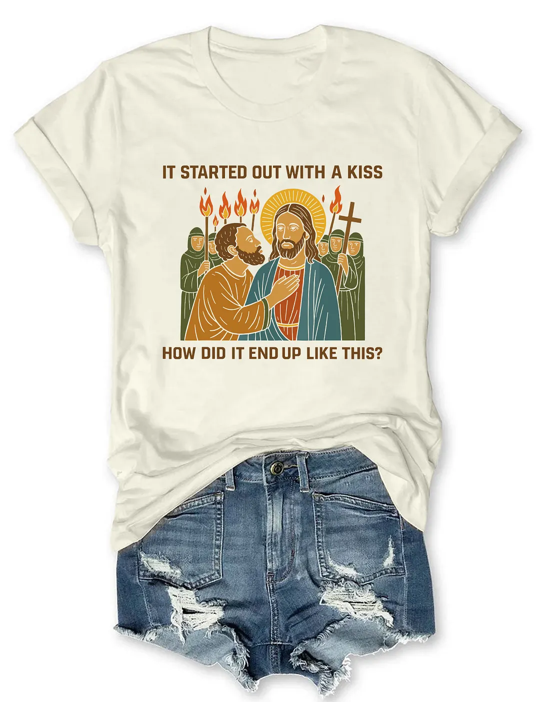 It Started Out With A Kiss How Did It End Up Like This T-shirt