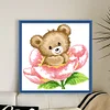 Bead Embroidery - Partial Printed 9CT Bear(25x24 CM)