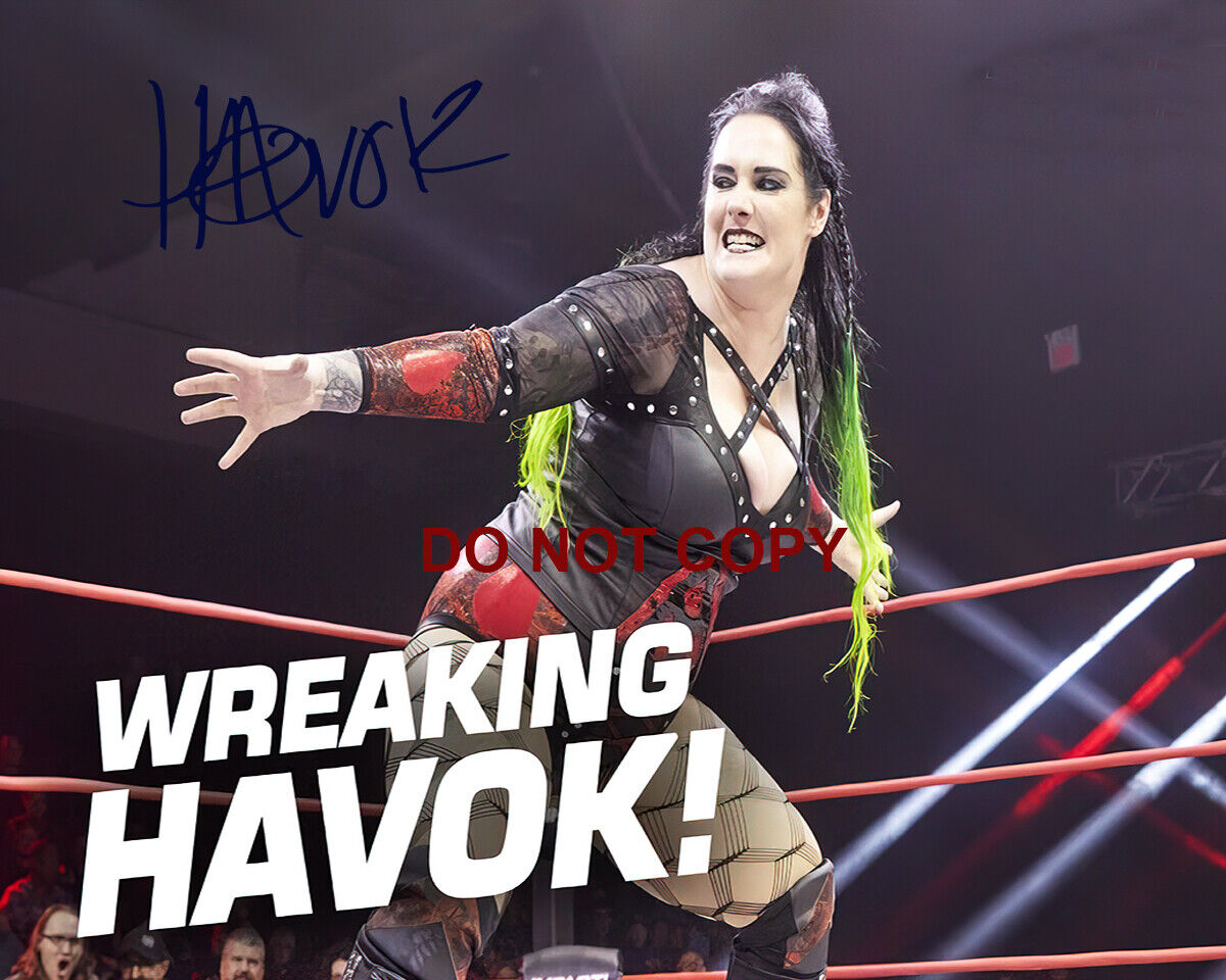 Impact Wrestling - Jessicka Havok - Autograph 8x10 Photo Poster painting (TNA - WOW) Reprint