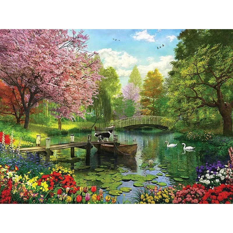 Diamond Painting - Full Round/Square Drill - Countryside View(30*40 - 50*60cm)