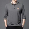 Long Embroidered Casual Business POLO Shirt