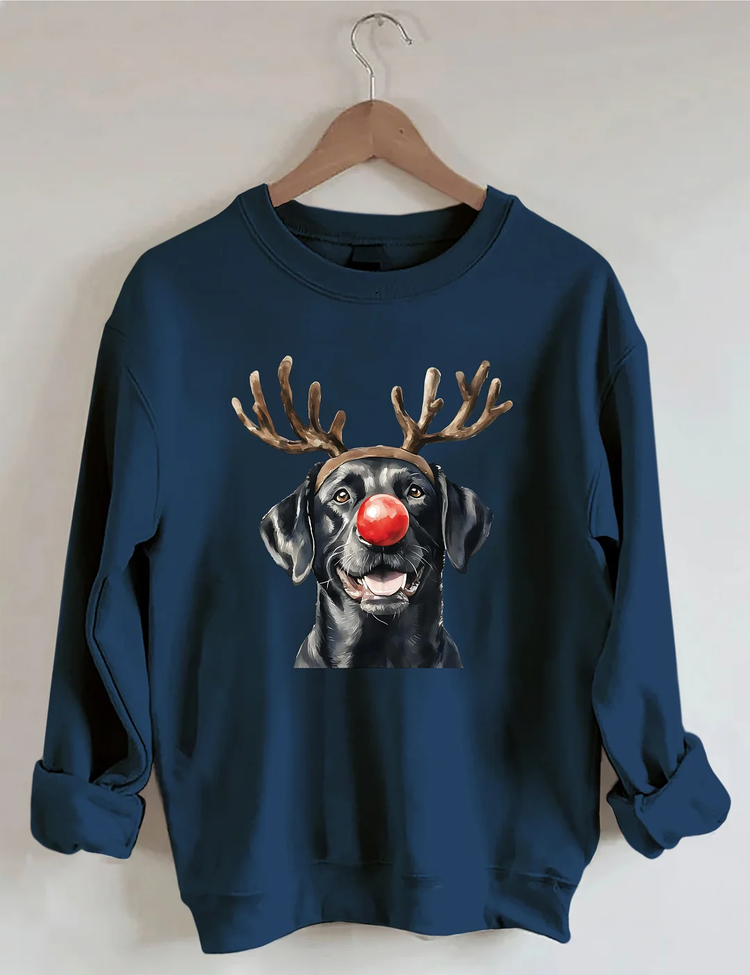 Christmas Black Lab Sweatshirt