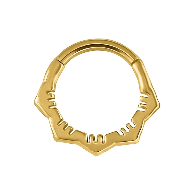 1 Piece Nose Rings & Studs Casual Elegant Vacation Geometric 304 Stainless Steel Inlay Zircon 18K Gold Plated Earrings Nose Ring