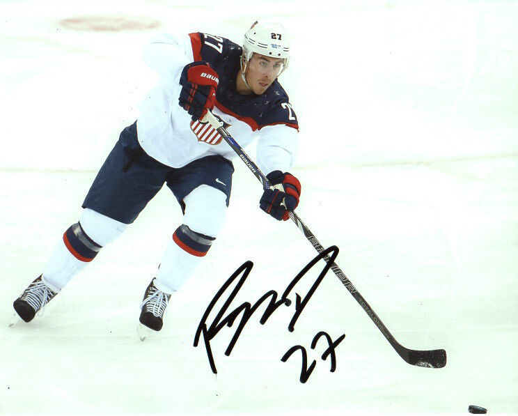 Team USA Ryan McDonagh Autographed Signed 8x10 NHL Photo Poster painting COA G