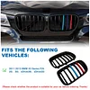 BILLDIO F25 Grille - Color Front Kidney Single Slat Grill For F25 X3 2011 2012 2013 ABS Gloss Black?2 pcs?