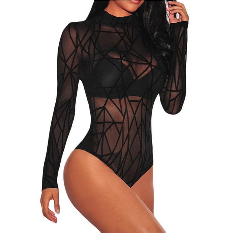 Long Sleeve Black Bodysuit