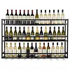 [US Local Warehouse] Bar Liquor Bottle Display Shelf Wall-Mounted Wine Storage Rack Home Glass Holder