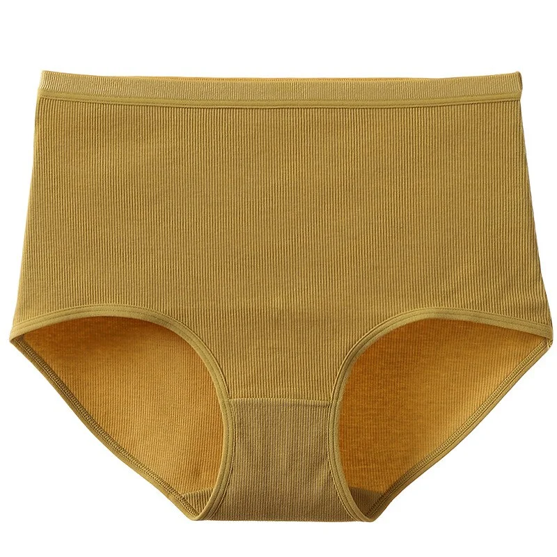 High Waist Panties For Women Cotton Sexy Seamless Briefs Underwear Solid Body Shaper Breathable Comfort Female Intimates Fashion