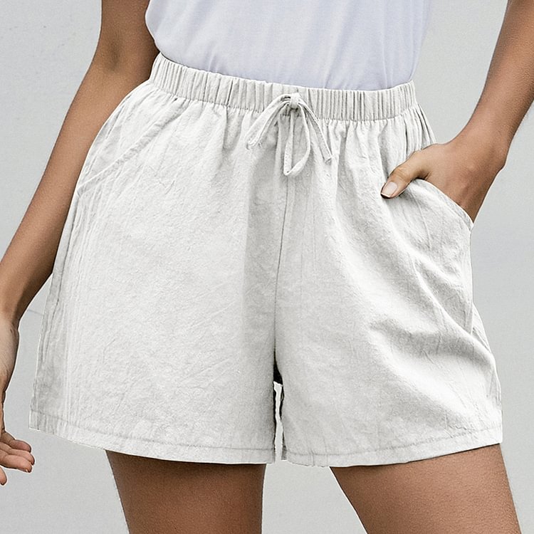 Comstylish Fashion Solid Color Casual Ladies Shorts