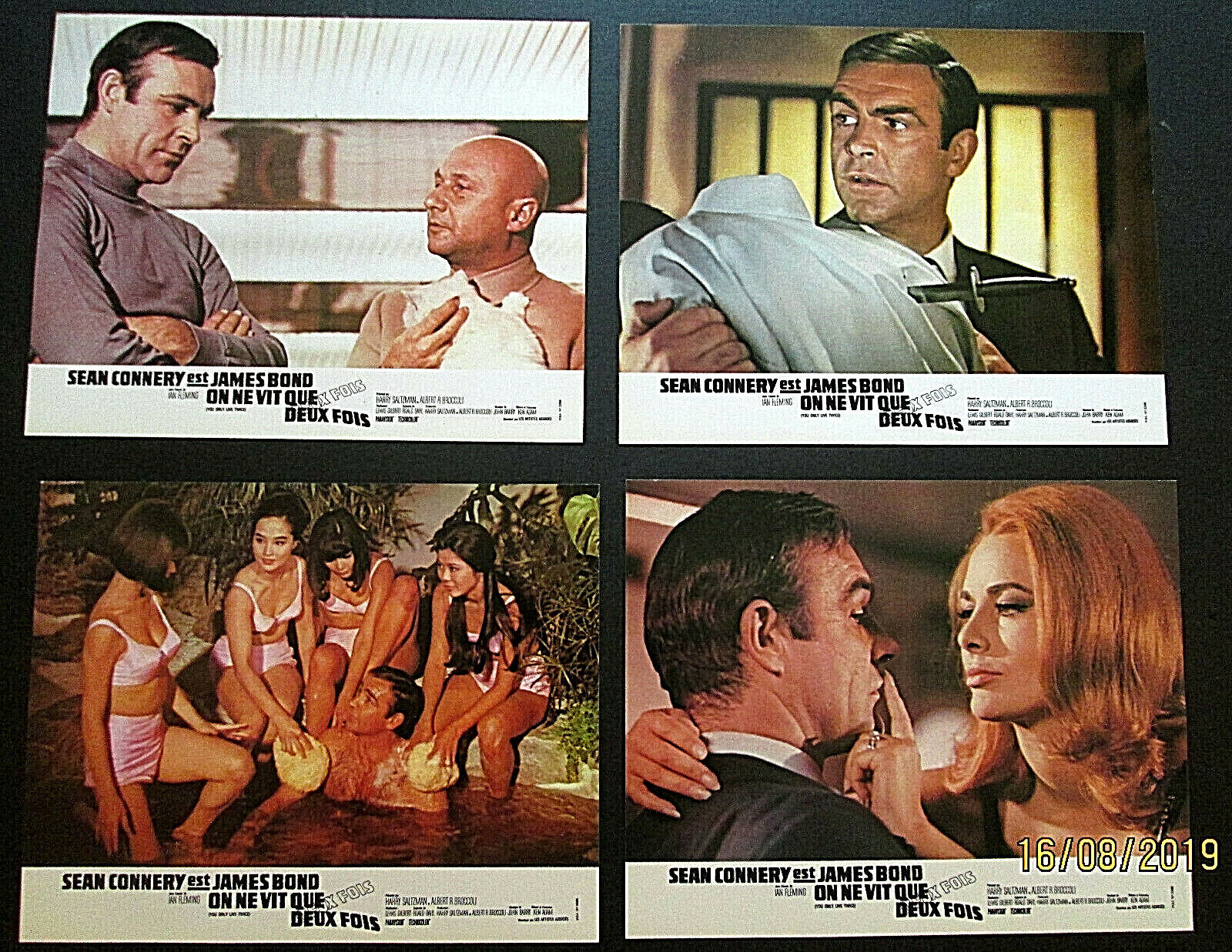 SEAN CONNERY AS JAMES BOND 007 (YOU ONLY LIVE TWICE) RARE MOVIE Photo Poster painting SET *