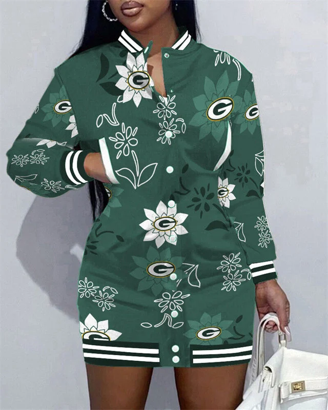 Green Bay Packers
Limited Edition Button Down Long Sleeve Jacket Dress