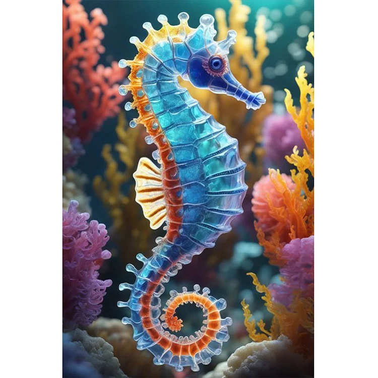 Seahorse 40*60CM (Canvas) Full Round Drill Diamond Painting gbfke