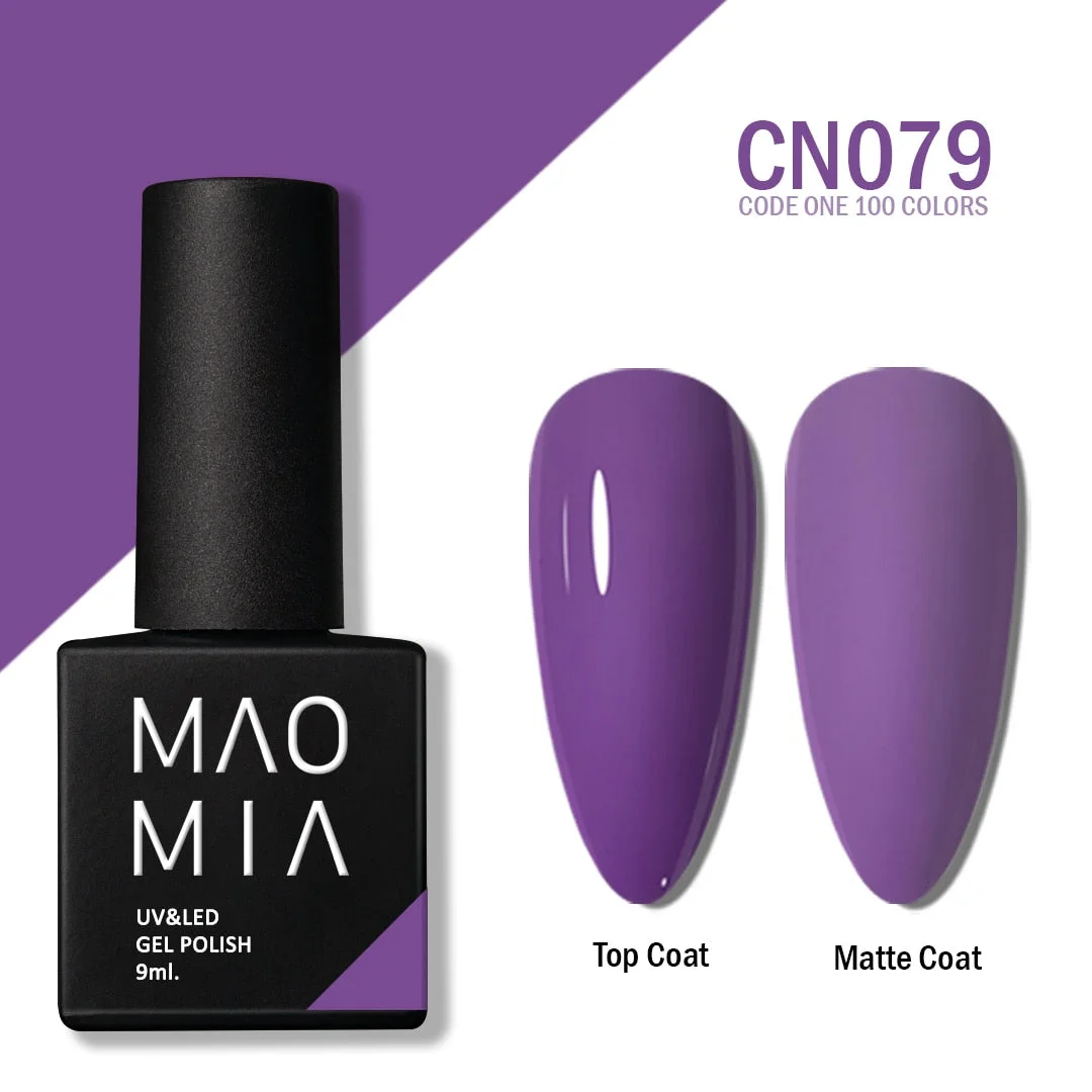 MAOMIA CODE ONE Gel Polish 100 Colors Soak Off UV/LED 9ML Professional Salon Nail Paint Semi Permanent Manicure