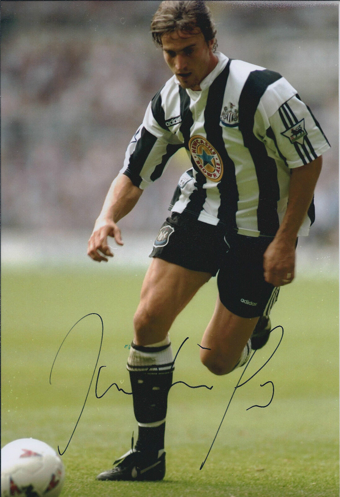 David GINOLA SIGNED COA Autograph 12x8 Photo Poster painting AFTAL In Person Newcastle United