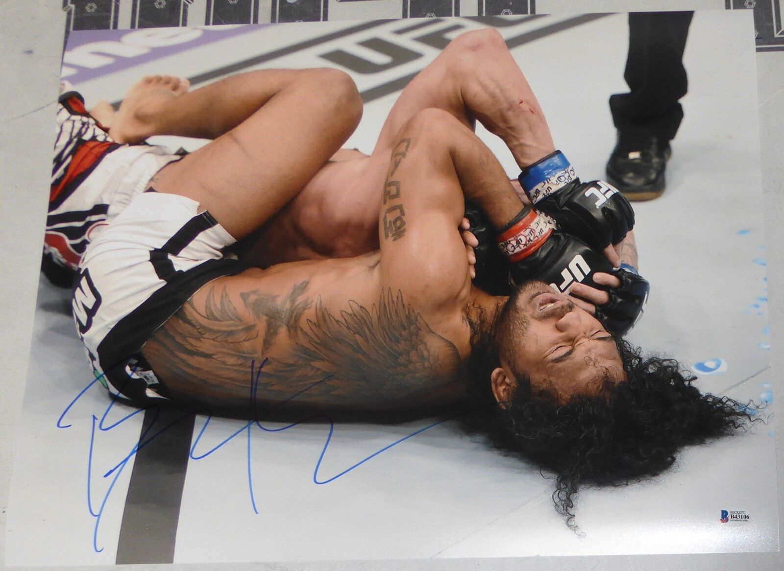 Benson Henderson Signed UFC 16x20 Photo Poster painting BAS Beckett COA Fight Night 60 Autograph