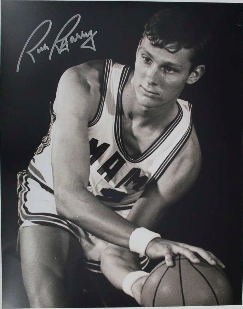 Rick Barry Signed Autographed Glossy 11x14 Photo Poster painting - U of Miami Hurricanes