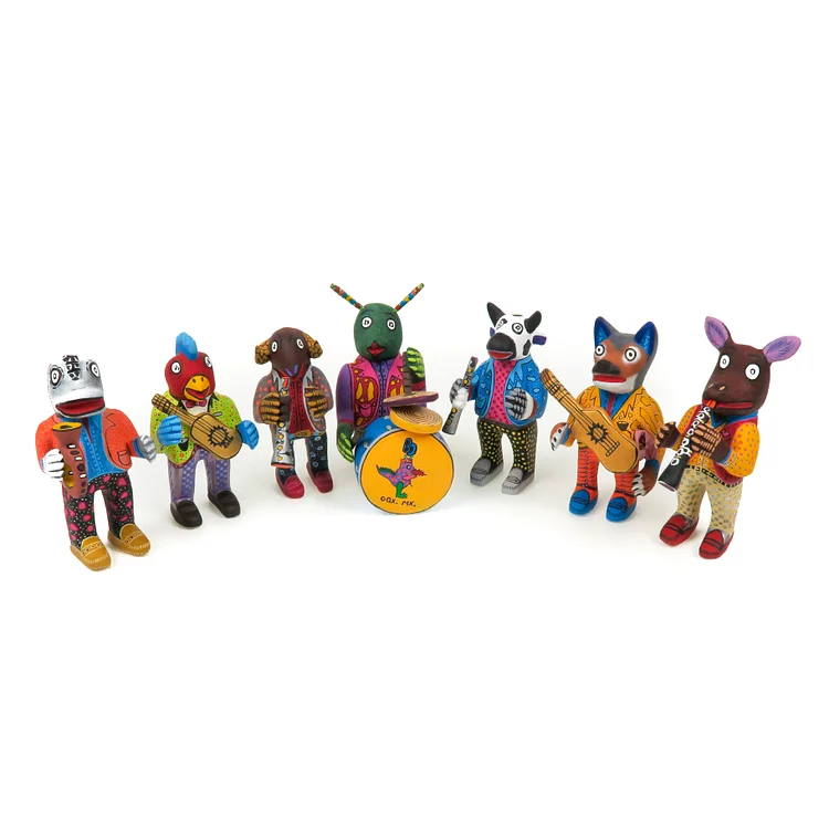 Animal Band - Oaxacan Alebrije Wood Carving - Eleazar Morales