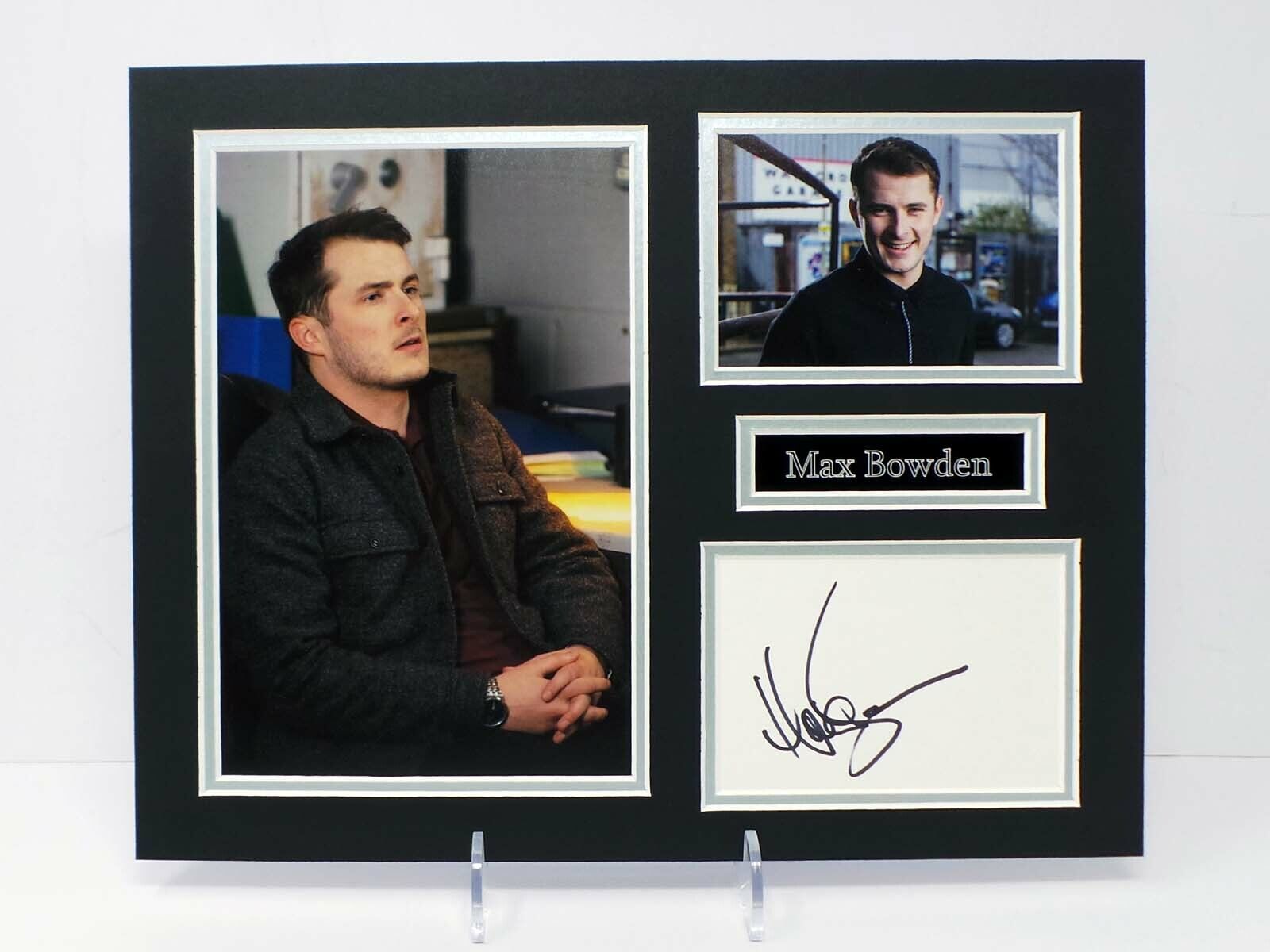 Max BOWDEN Signed Mounted Photo Poster painting Display 1 AFTAL RD COA Eastenders Ben MITCHELL