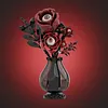 Gothic Floral Flower Model Set Eye-Catching Table Centerpiece Horror Skeleton Bouquet Building Set for Adults Kids Holiday Birthday Gift (Eyeball Flower)