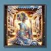 5D DIY Diamond Art Painting Kit Partial Drill(Sakura Pavilion Beauty)