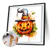 Halloween Pumpkin-Paint by Numbers Acrylic Paintingg 40*40CM(Watercolor)