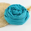 Solid Color Soft Cotton Linen Scarf Women Hijab Shawl
