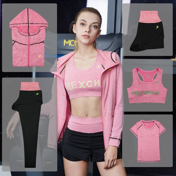 Women's Clothing Professional Jogging Clothes Hooded Clothes Quick Dry Fitness Suit Training Workout Running Sports Suit Yoga Wear Set Cycling Yoga Suit - Shop Trendy Women's Fashion | TeeYours