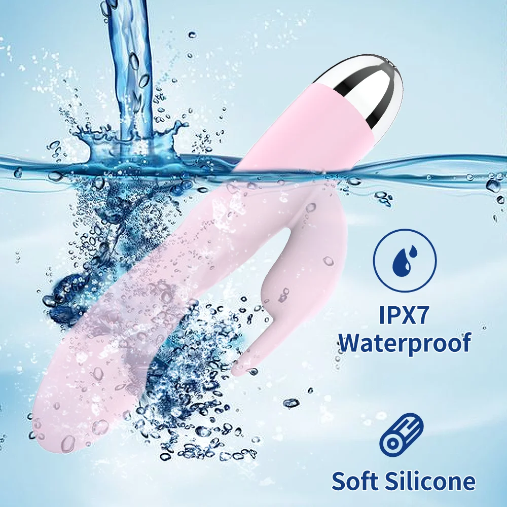 Versatile 10 Mode Vibrating Rabbit Dildo with Waterproof and Ergonomic Design