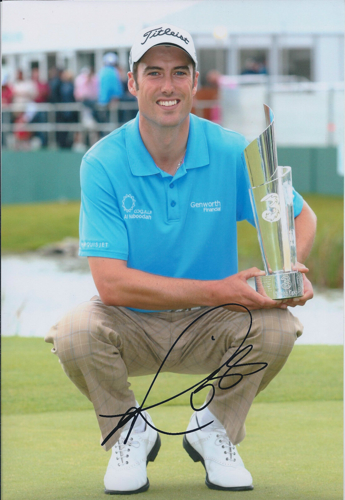 Ross FISHER SIGNED 12x8 Photo Poster painting AFTAL COA Autograph 2010 3 Irish Open Winner GOLF