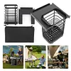 Camping IGT Chopstick Basket with Storage Bag IGT Table Accessories (Black)