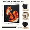 Framed Vulpes - DIY Button Art Painting Kit for Creativity DIY Pearl Dot Crafts for Gift Home Wall Decor 30*30CM