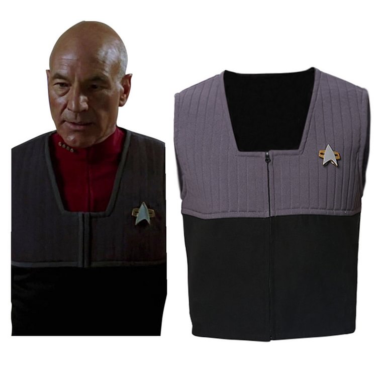 Star Trek Generations Vest Cosplay Costume Halloween Carnival Suit
