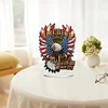 (US Only)2D Flat Independence Day DIY Double-Sided Diamond Painting Desktop Ornaments Kit