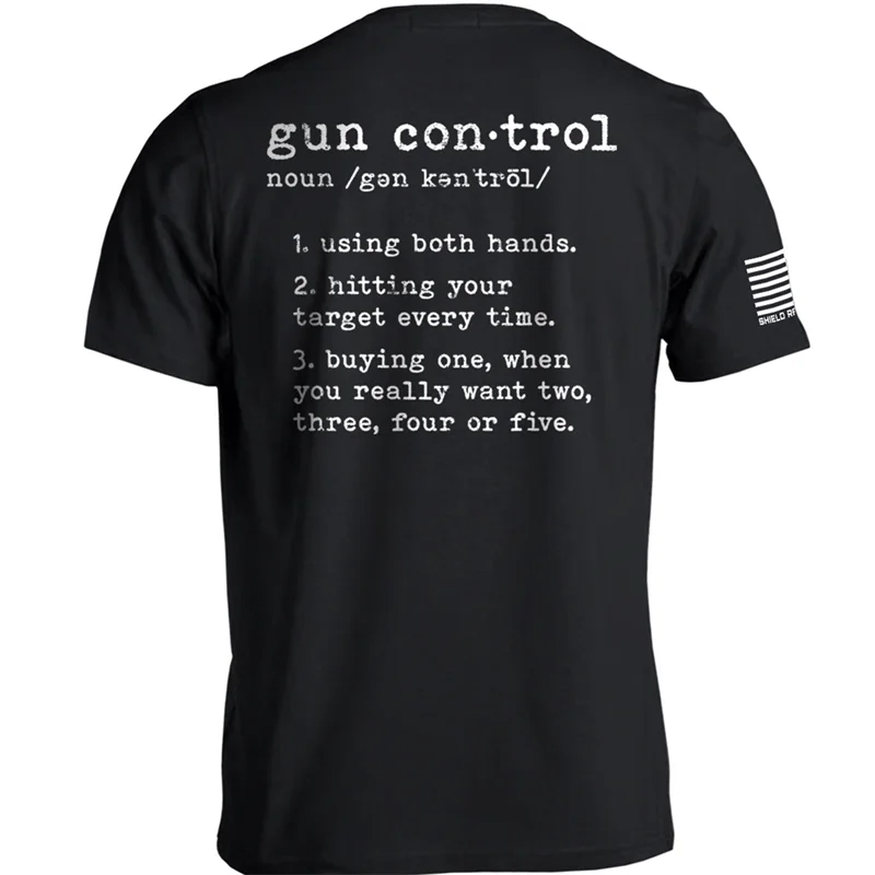 Gun Control Print T-shirt