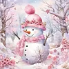 Snowman-11CT Counted Cross Stitch 40*40cm/15.75*15.75in