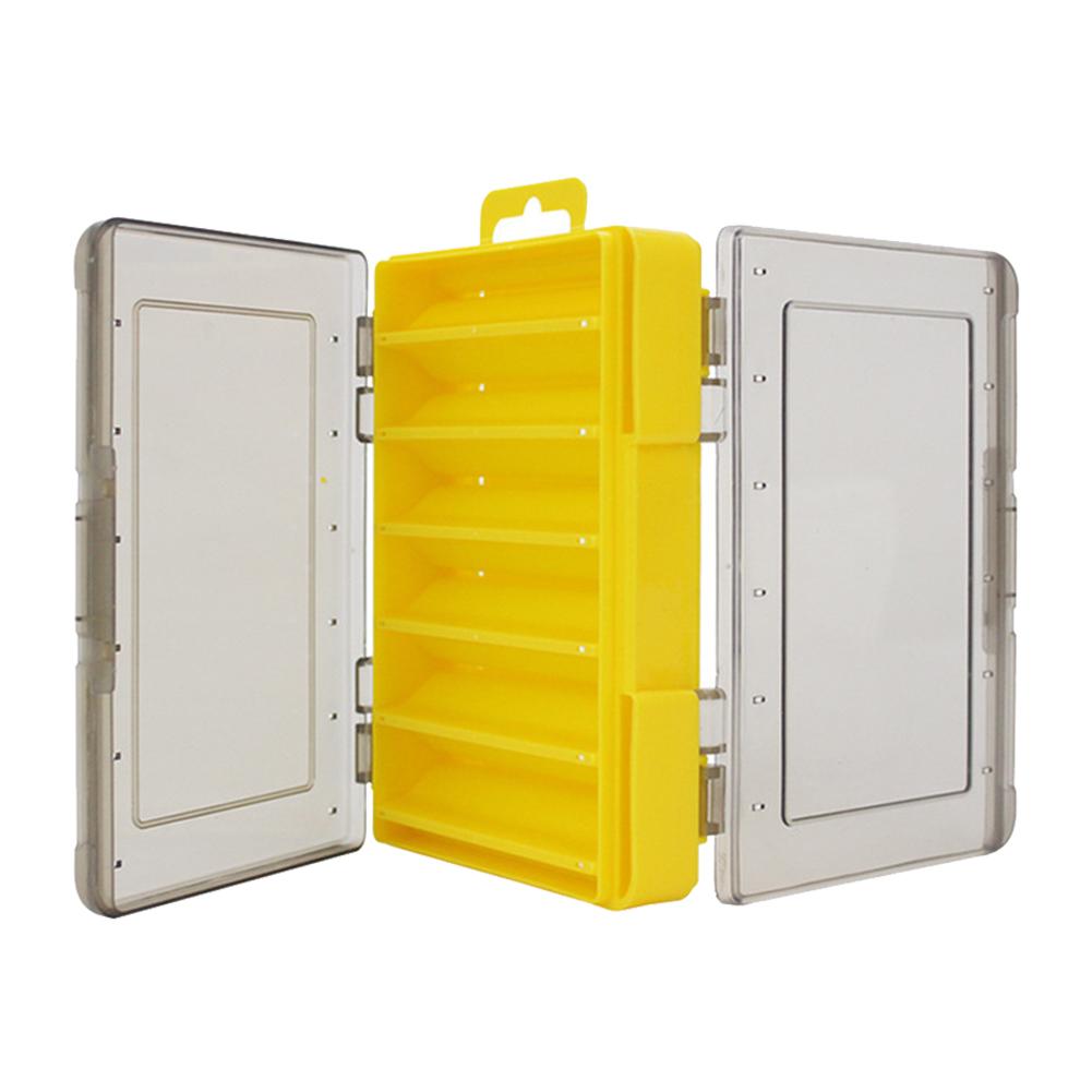 

Double Sided Fishing Tackle Box 12 14 Compartments Lure Hook Storage Box, Red, 501 Original