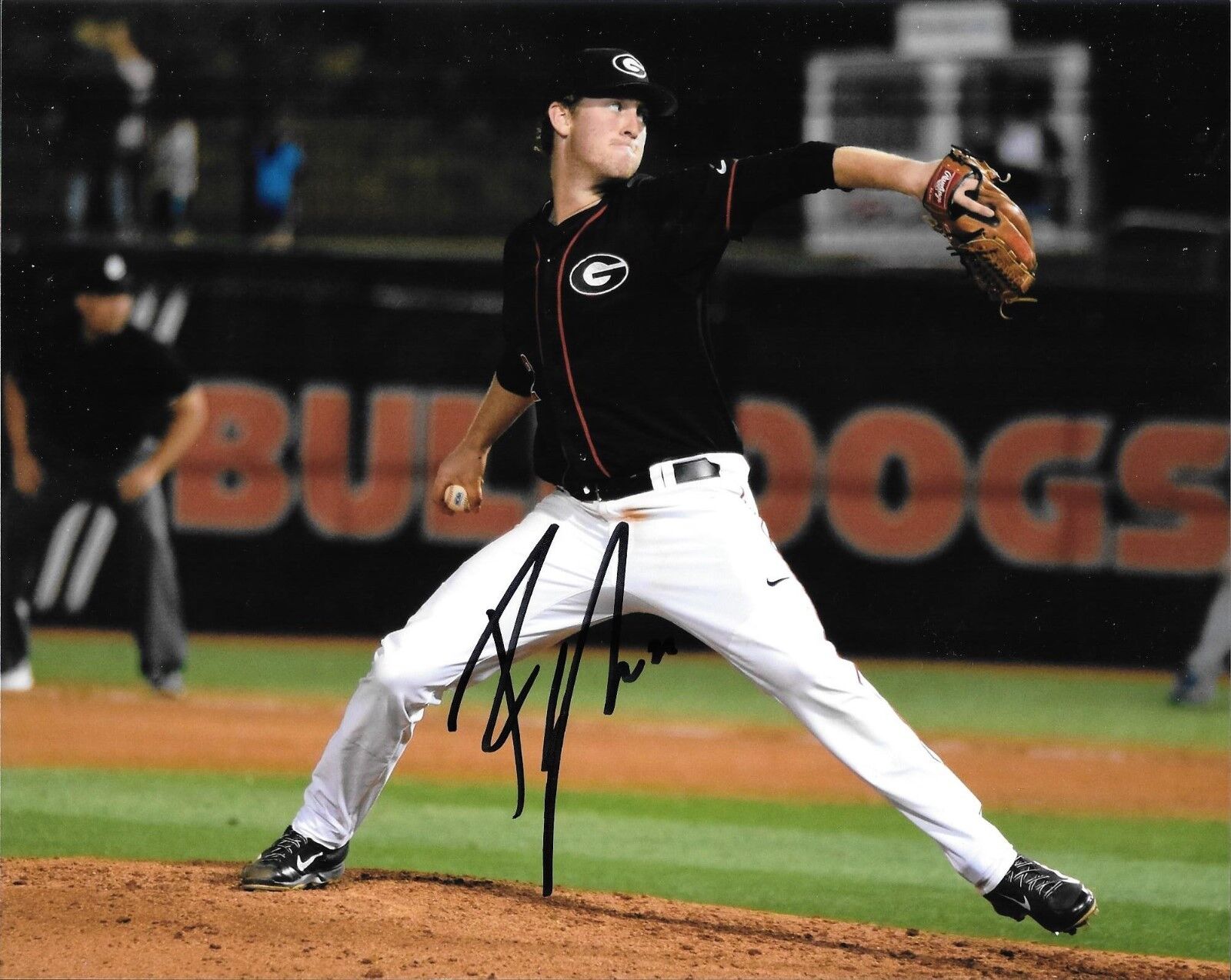 COLORADO ROCKIES ROBERT TYLER HAND SIGNED GEORGIA BULLDOGS 8X10 Photo Poster painting W/COA