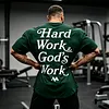 Oversize 'HARD WORK & GOD'S WORK' Tee by Inlyline