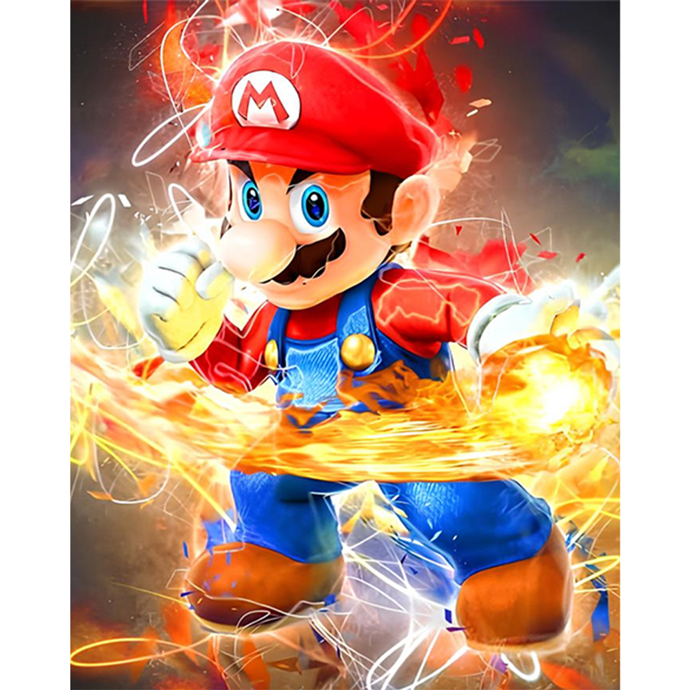 Mario-Paint by Numbers-30*40cm/40*50cm
