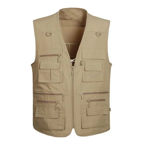 Men's Multi-pocket Zip Vest 67695863X