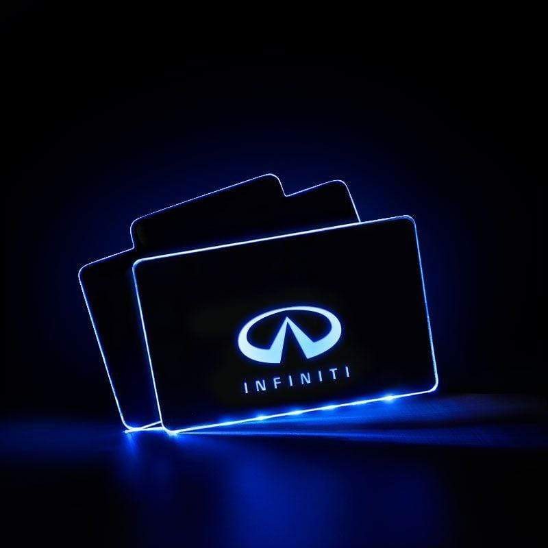 Infiniti Acrylic LED Car Floor Mat For Infiniti Atmosphere Light With RF Remote Control Car Interior Light Decoration voiturehub dxncar