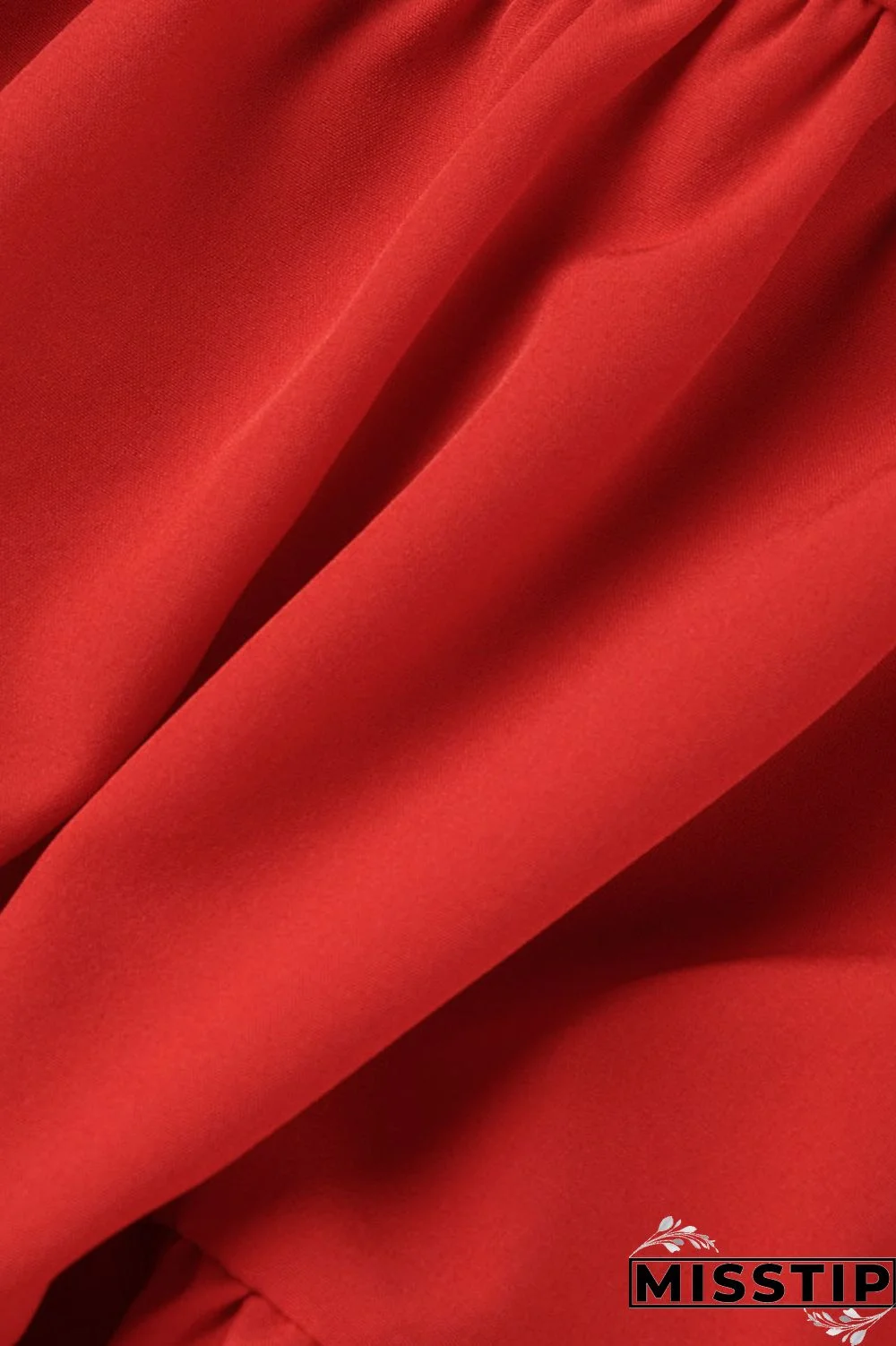 Blue Casual Solid Patchwork Fold Stringy Selvedge O Neck A Line Dresses