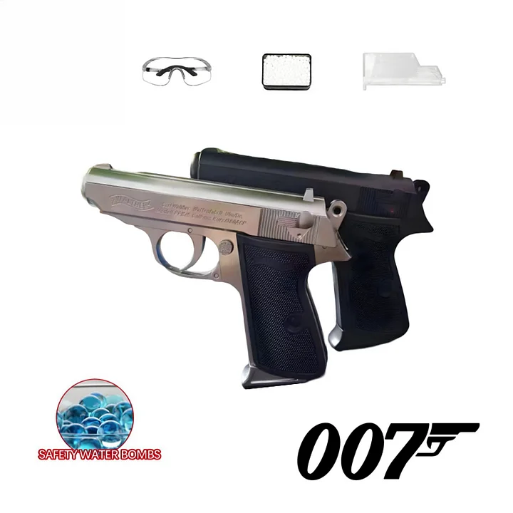 007 PPK / M2 PPK Pistol Gel Blaster - Full Metal Build with Nylon Grip