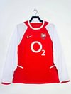 2002/2004 Retro Long Sleeve Arsenal Home Football Shirt 1:1 Thai Quality love fball