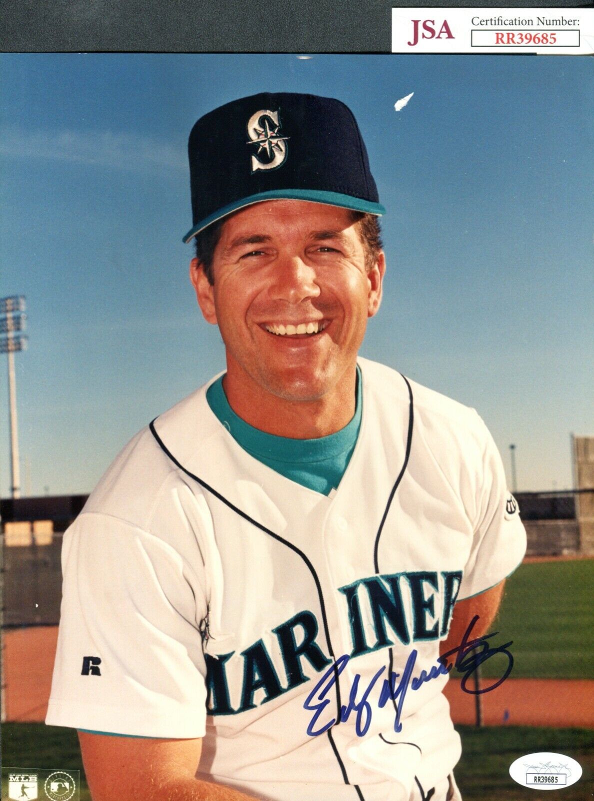 JSA Edgar Martinez Autographed Signed AUTO 8x10 Photo Poster painting Seattle Mariners TRB 748