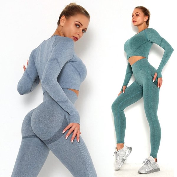 Yoga Clothing Set Sports Suit Women Sportswear Sports Outfit Fitness Set Athletic Wear Gym Seamless Workout Clothes For Women - Shop Trendy Women's Fashion | TeeYours