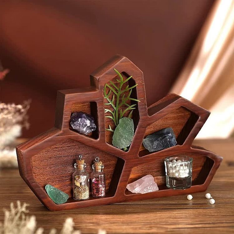 Gothic Irregular Brown Crystal Shelf