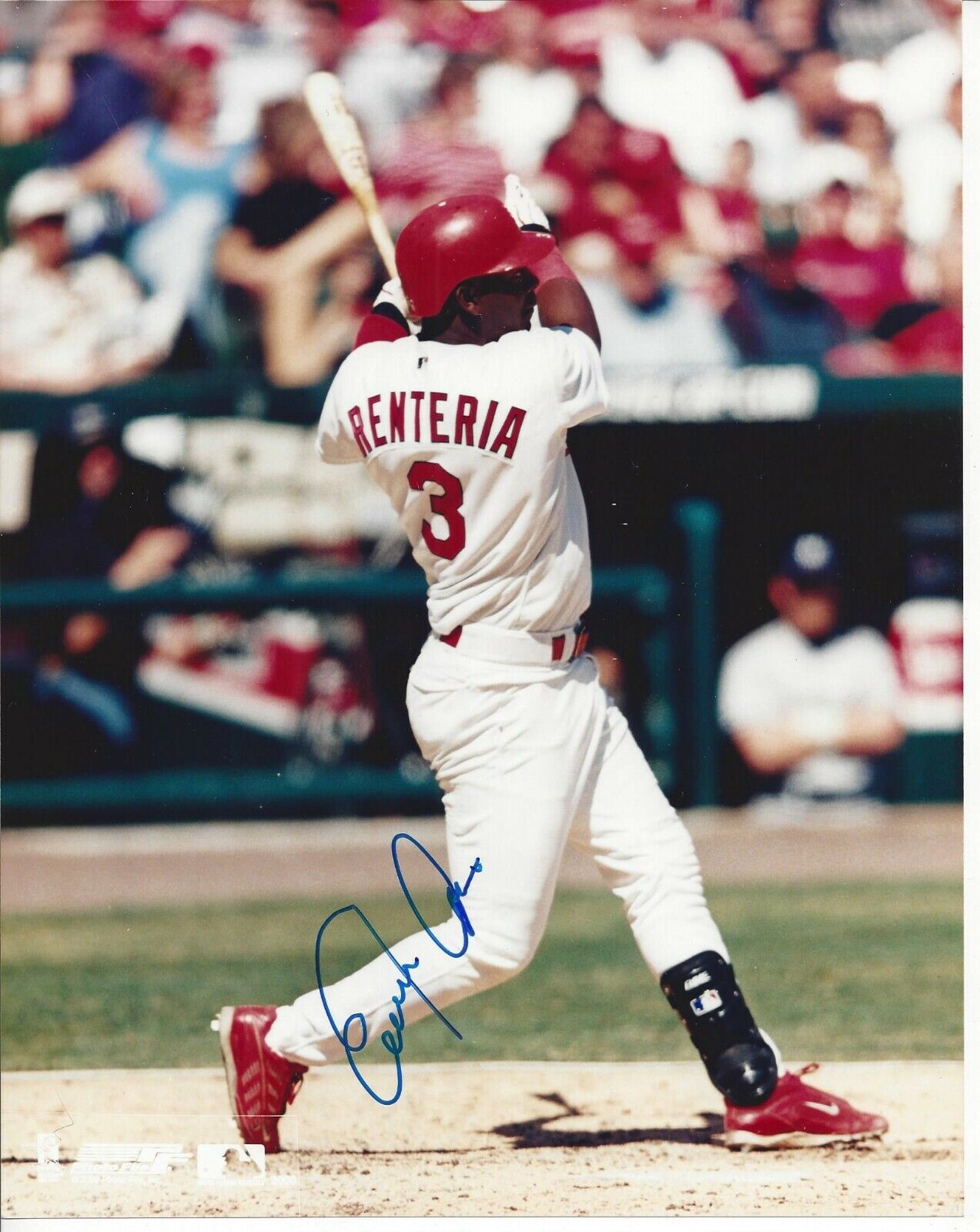 Edgar Renteria Autographed 8x10 Cincinnati Reds#S1004