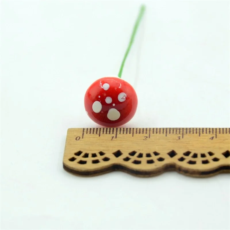 50Pcs  Mini Foam Mushroom Fungus Artificial Plant Flowers Kids Painted DIY Craft Home Party Wreath Holiday Wedding Decoration